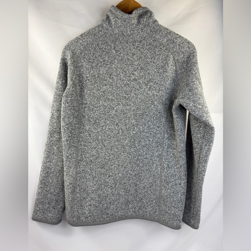 Patagonia women’s Better Sweater 1/4 zip pullover size Large Gray - Picture 2 of 9